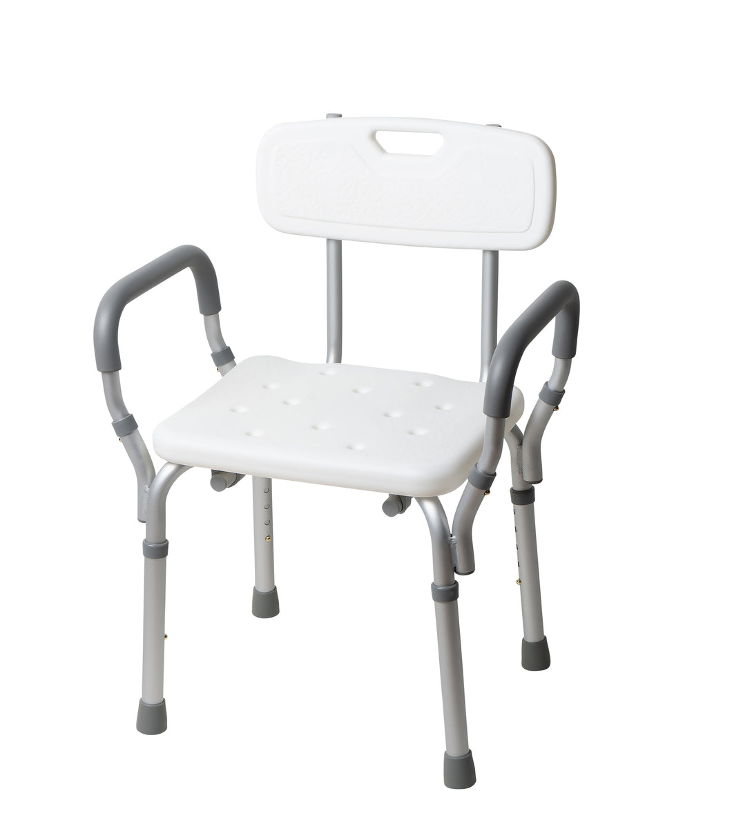 Viverity Adjustable Bath Bench with Back Rest - Easy Medical Store