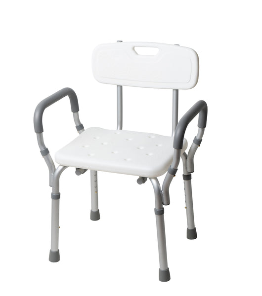 Adjustable Medical Shower Chair with Back and Arm Rests